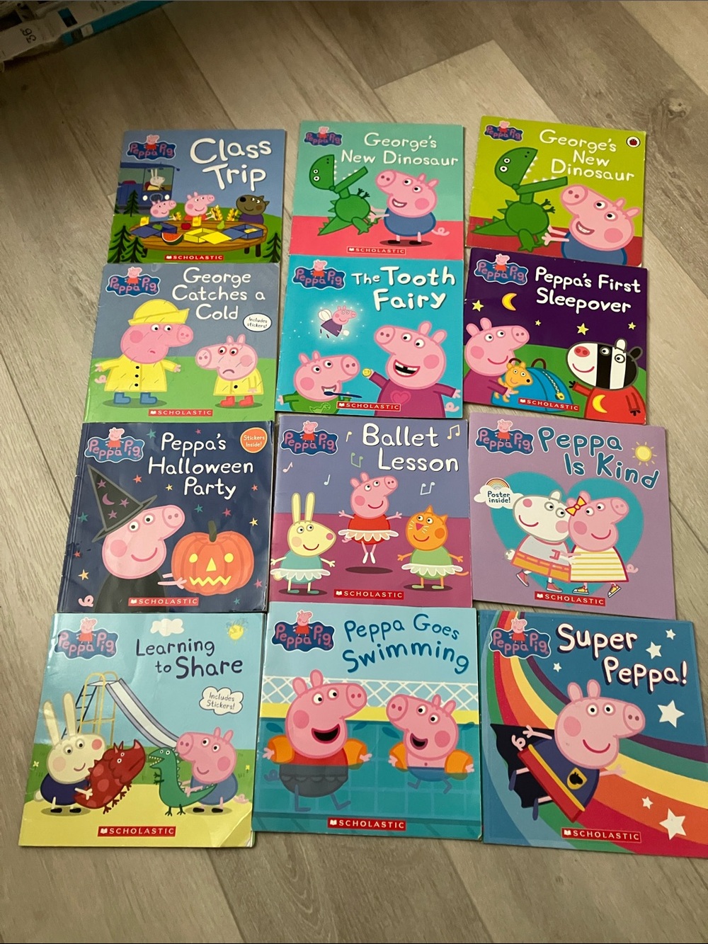 12 x Peppa Pig Softcover books